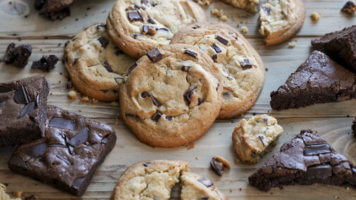 Brownies and cookies