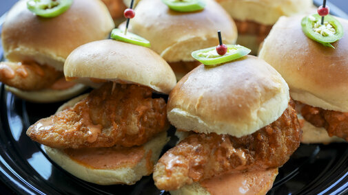 Fried chicken slider