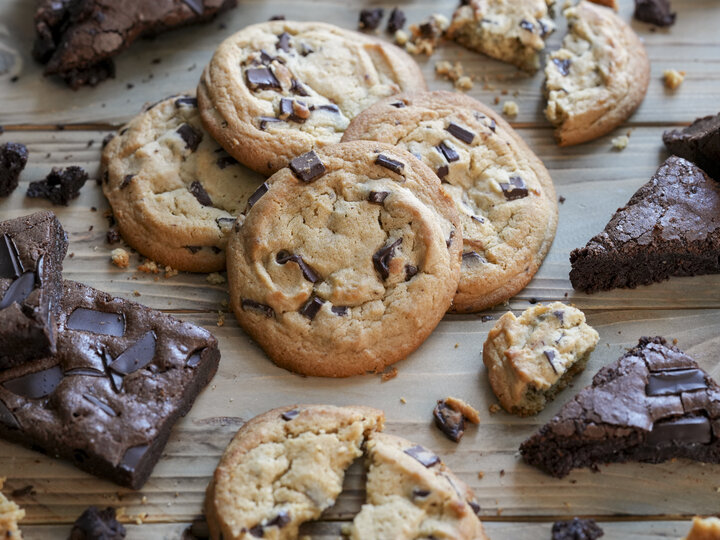 Brownies and cookies