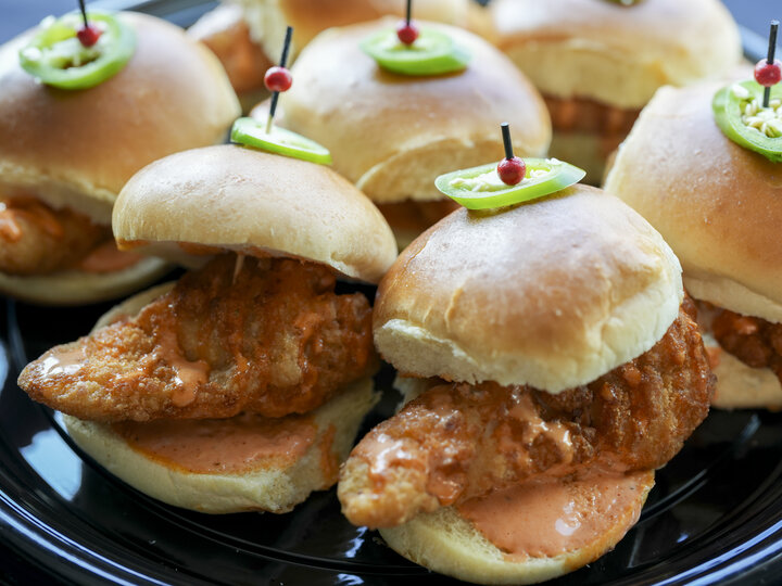 Fried chicken slider